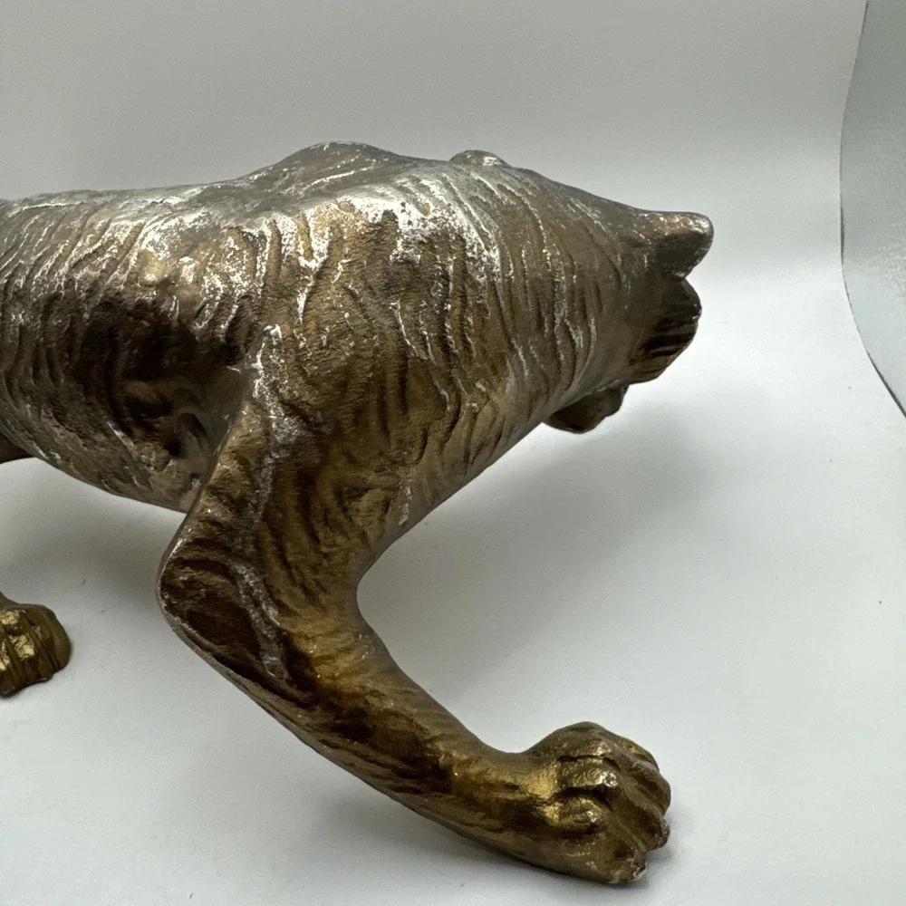 vintage prowling tiger Made Of Some Type‎ Of Metal Although It's Not Magnet